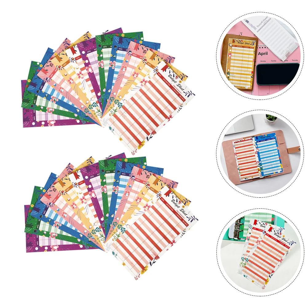 

72 шт., бумажный лист для платежей A6, 6 отверстий