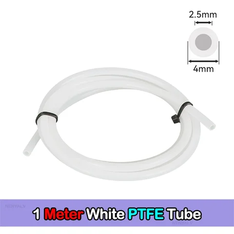 For Bambu Lab Ptfe Tube 2 5mm 4mm P1S P1P AMS A1 Mini 3D Printer Teflonto Pipe X1C Bambulab Ptfe Tube 5m/10m White Grey AMS LITE