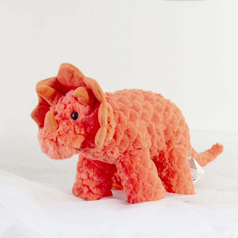 Зеленые Плюшевые игрушки Triceratops домашний декор мягкие в виде животных для