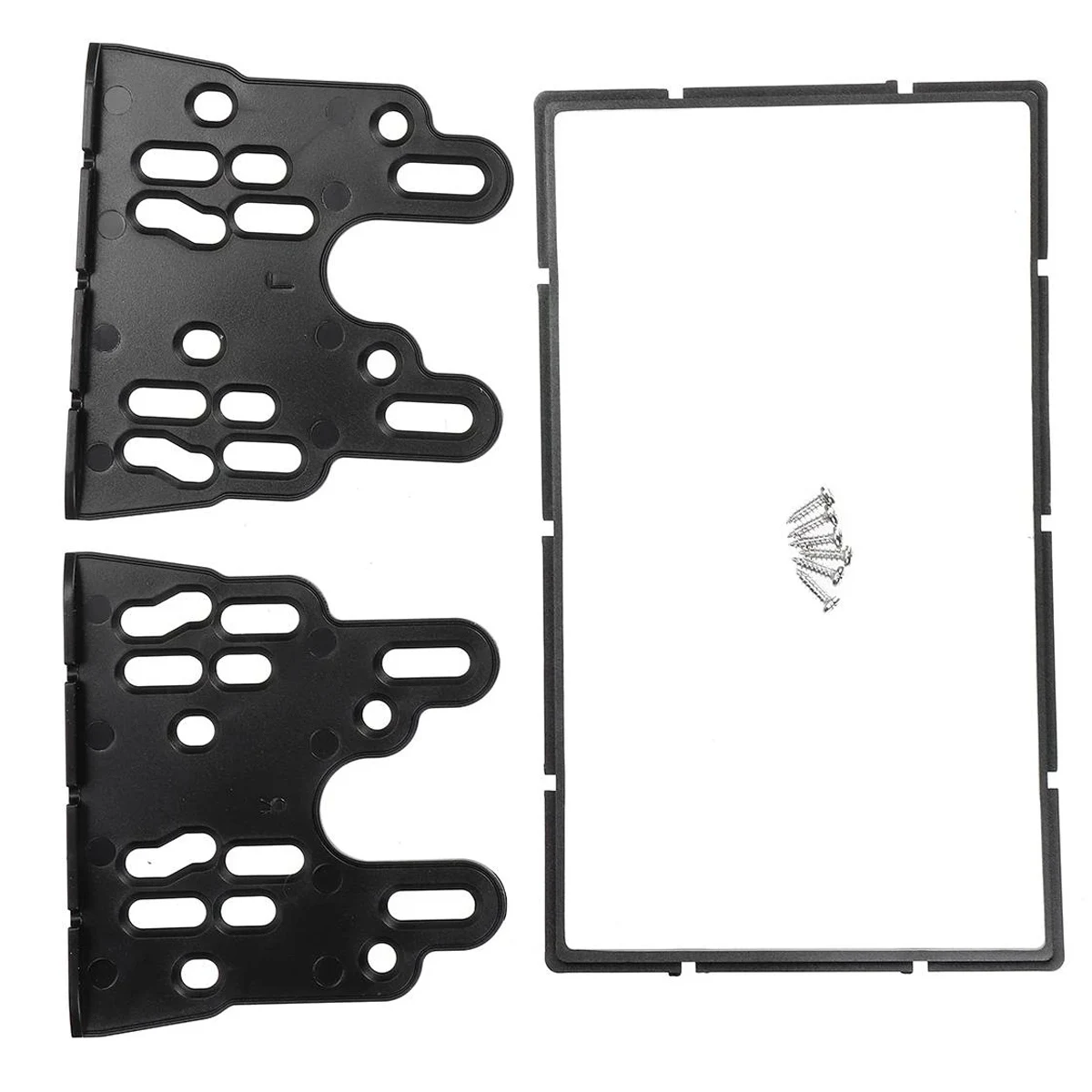 Двойная 2-диночная радиорамка лицевая отделка крепление на приборную панель для