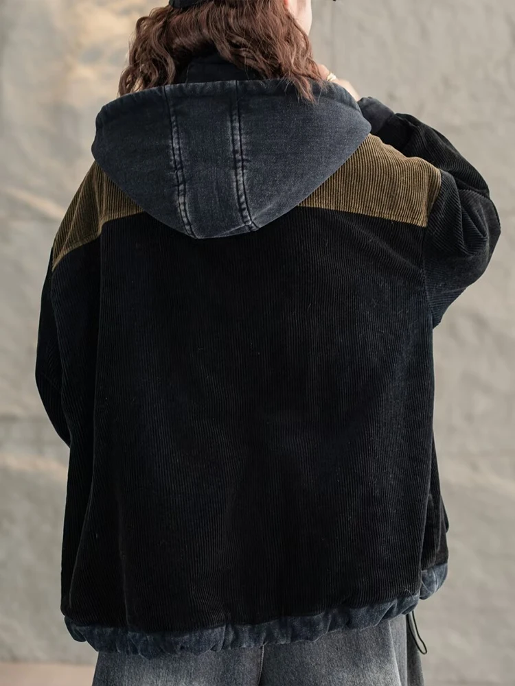 Max LuLu женские зимние вельветовые стеганые куртки джинсовые винтажные парки