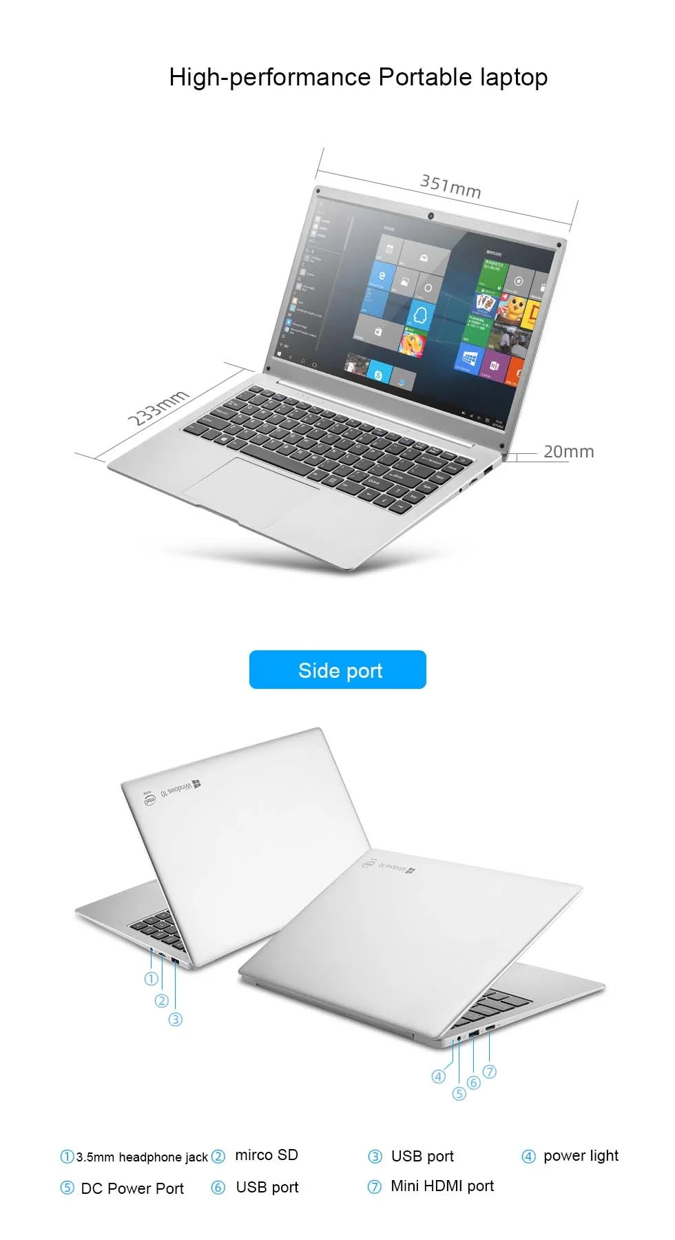 Для студентов Biz серебристый 8 ГБ ОЗУ 128 14 дюймов windows 11 pro /home готовые ноутбуки