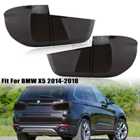 car smoke black rear tail light cover for bmw x5 f15 2014 2015 2016 2017 2018 rear lamp frame protect cover car accessories