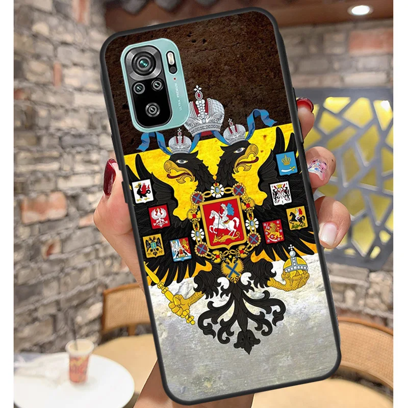 Чехол с гербом Российской империи для Xiaomi Redmi Note 12 Pro 8 9 10 11 9S 10S 11S 12S 12C 10C 9C 10A чехол