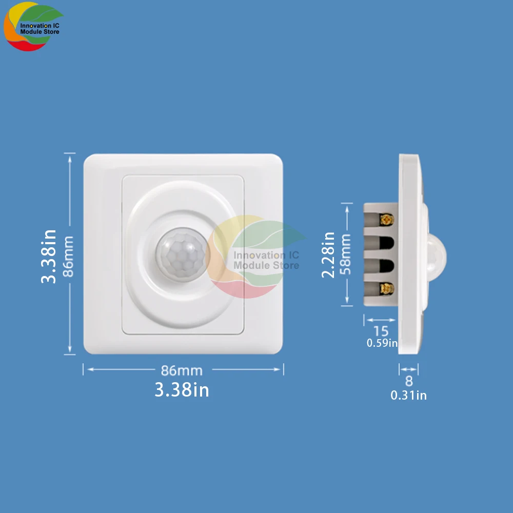 

Интеллектуальный датчик движения Ziqqucu 220В