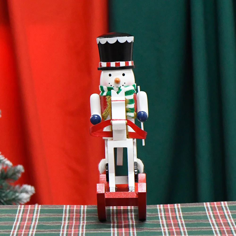 30 см Рождественский гайковерт солдат качалка лошадь кавалерия кукла Электронная