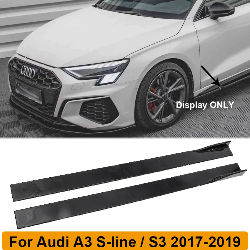 Универсальная боковая юбка 86 6 дюйма для Audi A3 S-line / S3 2017-2019 комплект удлинителей
