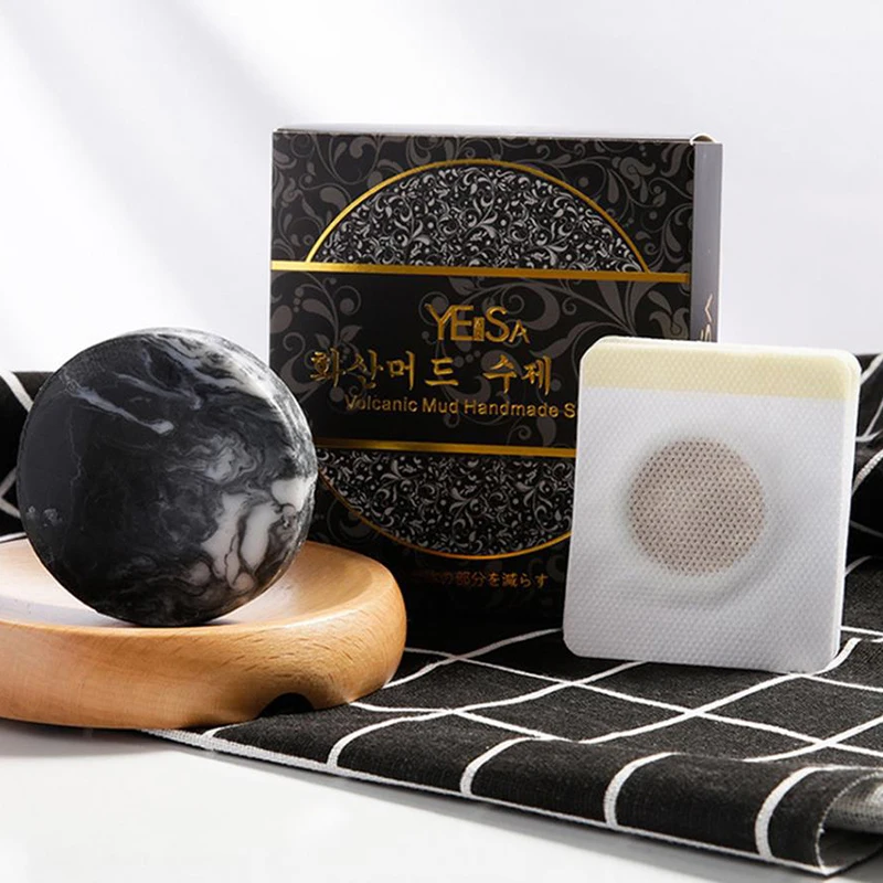 

New Volcanic Clay Coffee Slimming Soap Bar Skin Whitening Body Clear