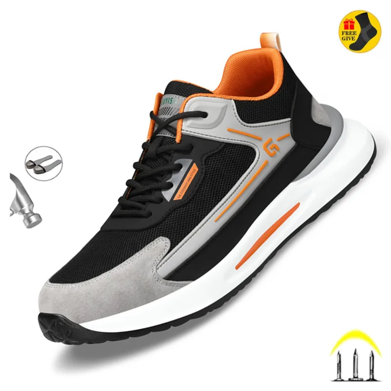 Steel Toe Sneakers Wear-resistant Non-slip Kitchen Shoes
