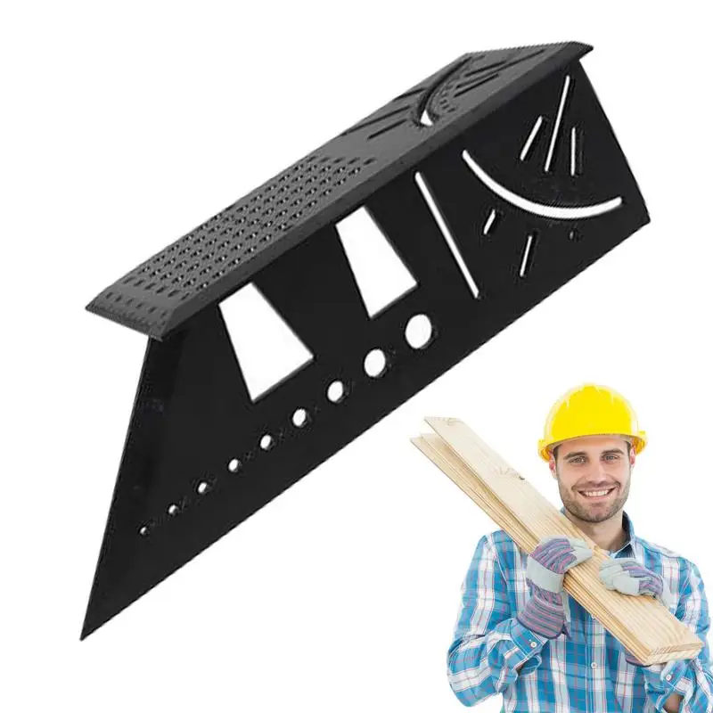 Многофункциональная угловая линейка плотницкая квадратная измерительная 45