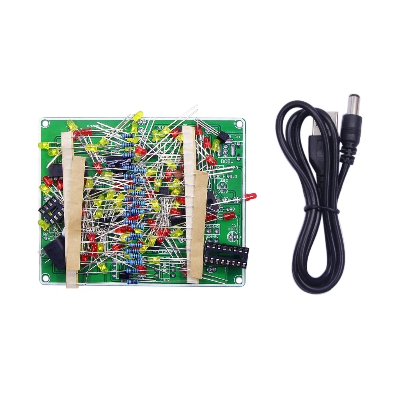 Электронные мигающие огни NE555 CD4017 Светодиодный электронный комплект взрывных