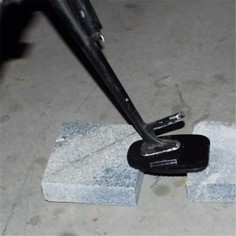 Черная пластиковая боковая подставка для мотоциклистов базовая пластина