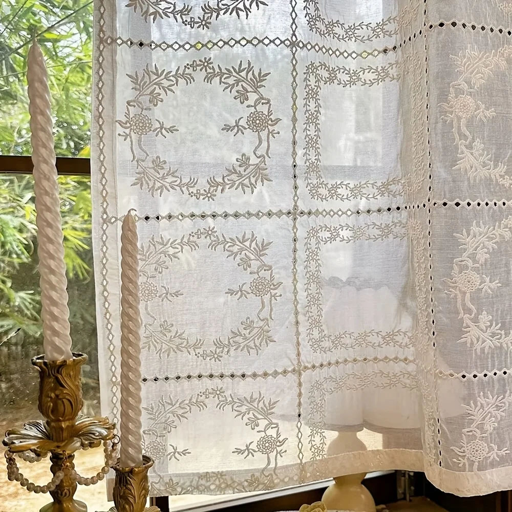 

Французские кружевные шторы AiFish из полиэстера и хлопка