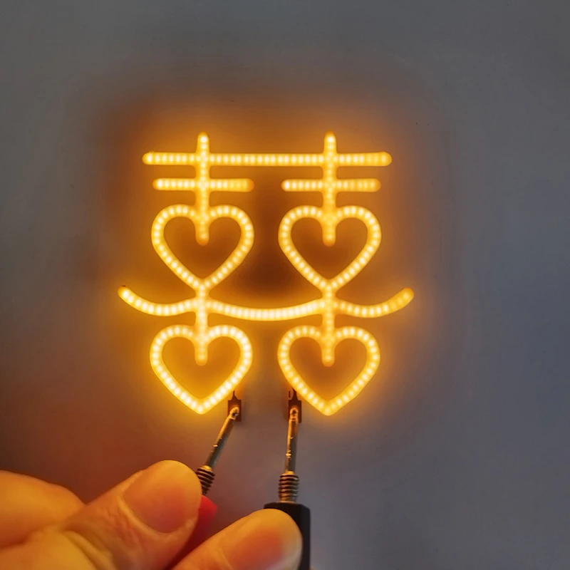 

Double Happiness G125 DIY Bulb Accessories 3V LED COB Candles Edison Flexible Filament Holiday Party Decoration