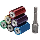 Набор цветных универсальных динамометрических ключей 7-19 мм, гаечный ключ с головкой под торцевой ключ, гаечный ключ, 38, многофункциональный портативный ручной инструмент