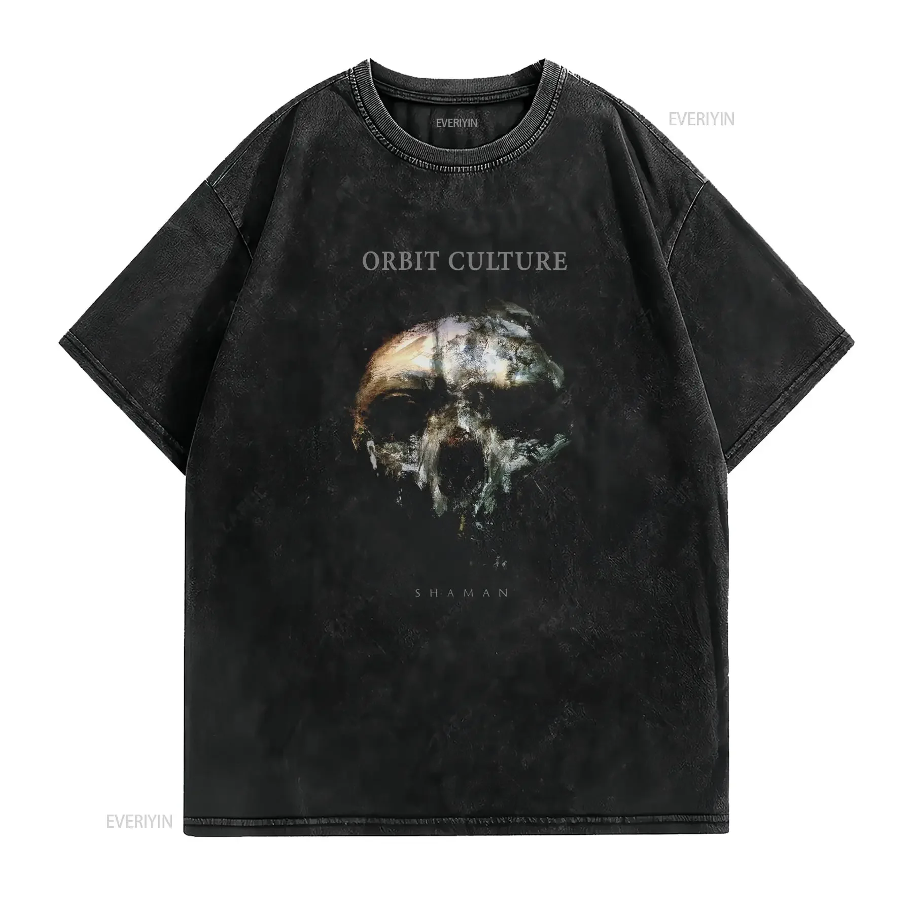 Фото Лучшая цена! Мужская футболка Shaman Orbit Culture Swedish Death Metal S-2XL, новая, винтажная, с эффектом потертости, универсальная, уличный стиль, с графическим принтом, стильная. №2