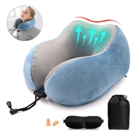 u shaped memory foam neck pillow soft travel massage neck cushion office sleep cervical spine health head and neck brace support