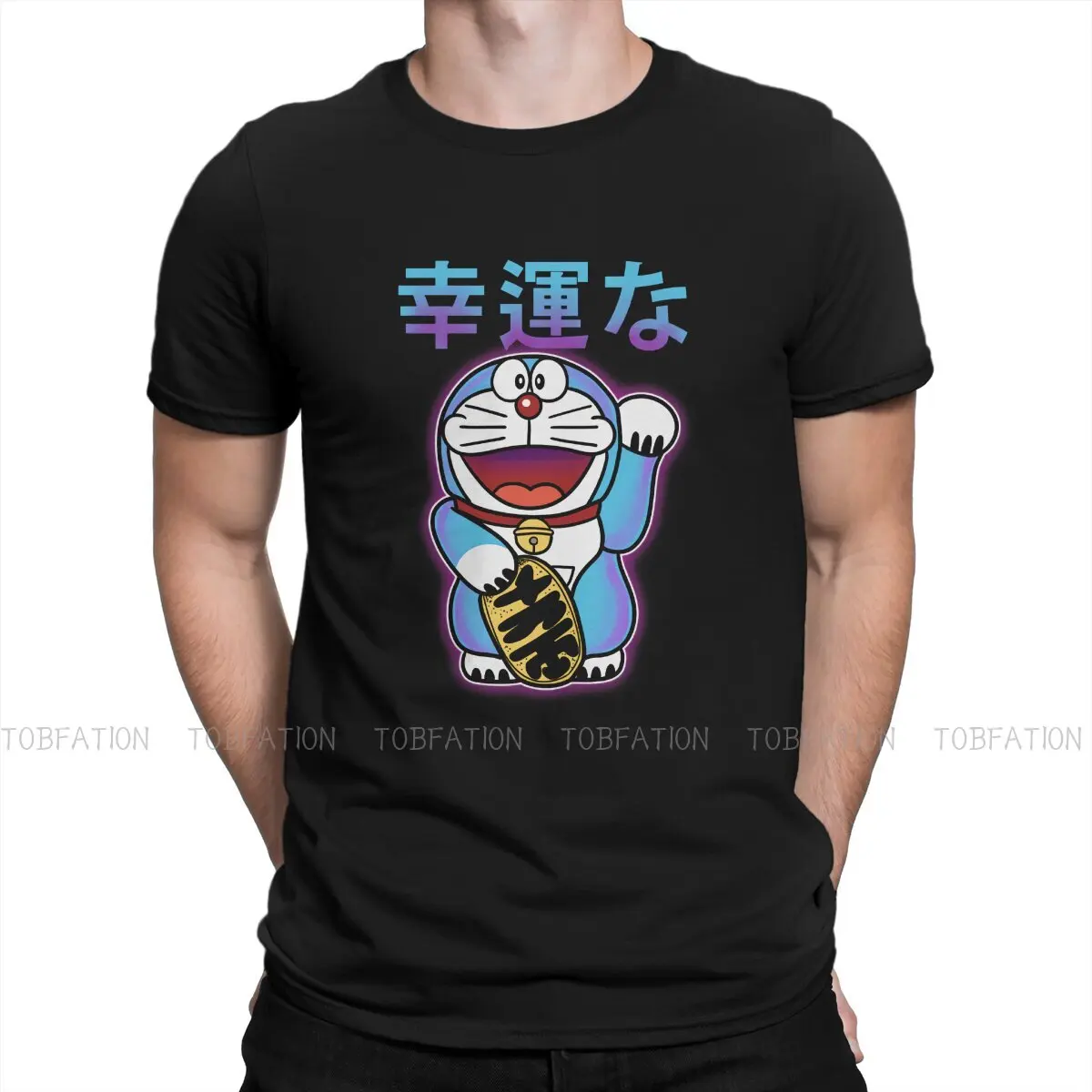 

Doramanekineko Casual TShirt Doraemon Cartoon Printing Tops Leisure T Shirt Men Short Sleeve Special Gift Clothes