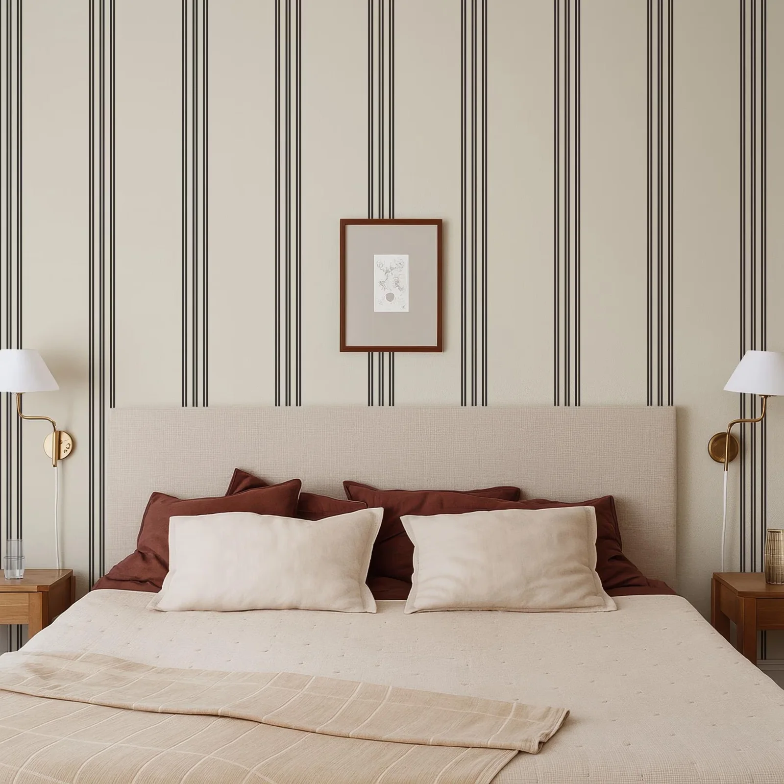 

Pixel&Wall Древесноволокнистые обои "Mid Century Modern Stripe"