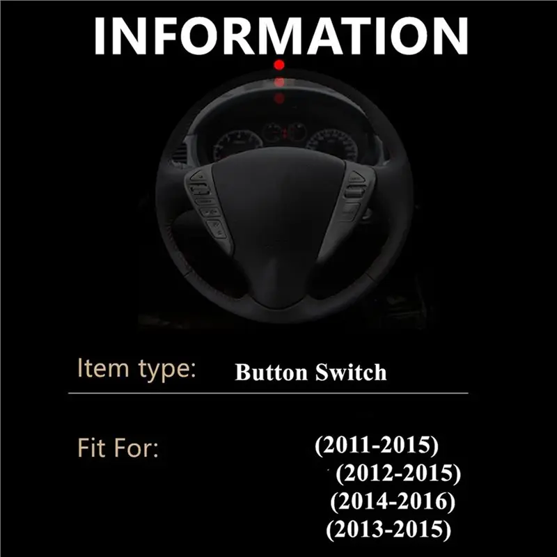 Кнопка управления круиз-контролем на руле Ingenious, цветная, 25550-3DA6A, для Nissan Versa 2014-2015, для Nissan Sentra 2013-2015 (art.: 3920dab49514f) - 3920dab49514f