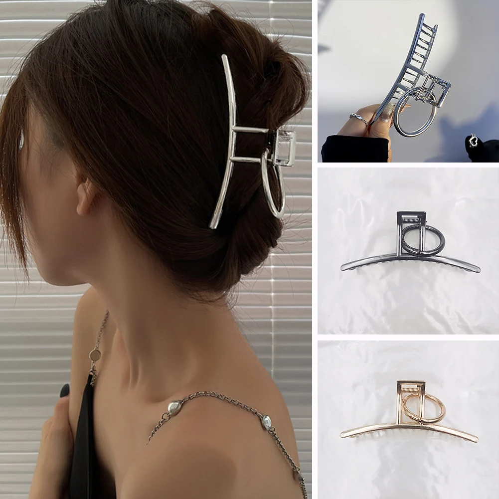 

Women Geometric Hair Claw Girls Clamps Metal Hair Crab Cross Hair Clips Elegant Twist Headband Hairpin Fashion Hair Accessories