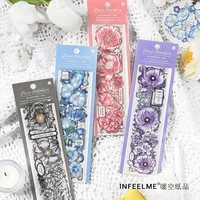 6pcs stickers pegatinas stationery notebook hentai scrapbooking autocollants stationery supplies aesthetic diy pet fresh flower