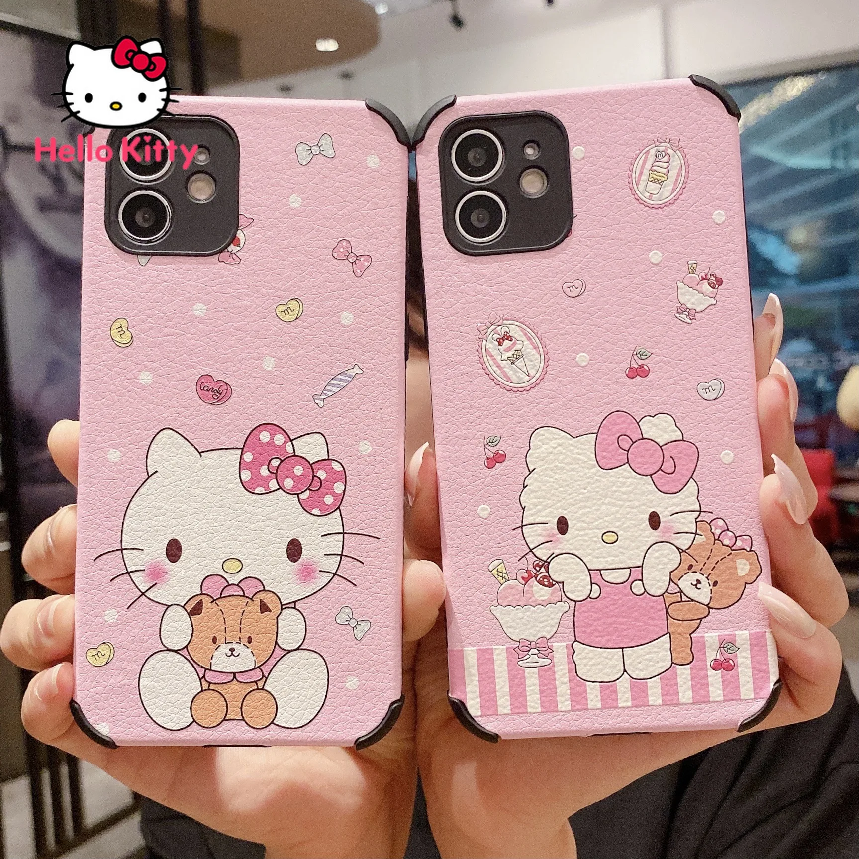 

Hello Kitty for IPhone 7/8P/X/XR/XS/XSMAX/11/12Pro/12mini Personality Simple Pink Girl Fall Resistant Phone Case