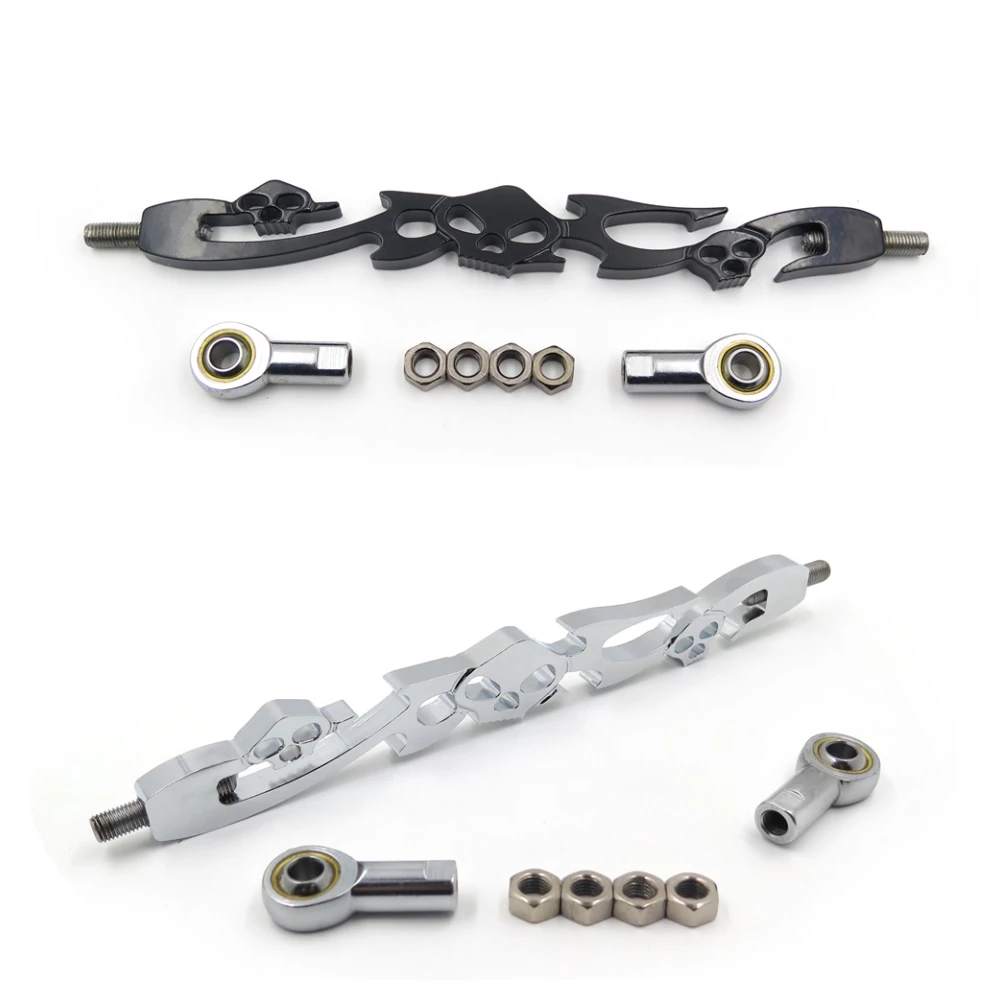 

Black / Chrome Skull Billet Shift Linkage for Harley Davidson Softail Standard FXST Aftermarket Free Shipping Motorcycle Parts