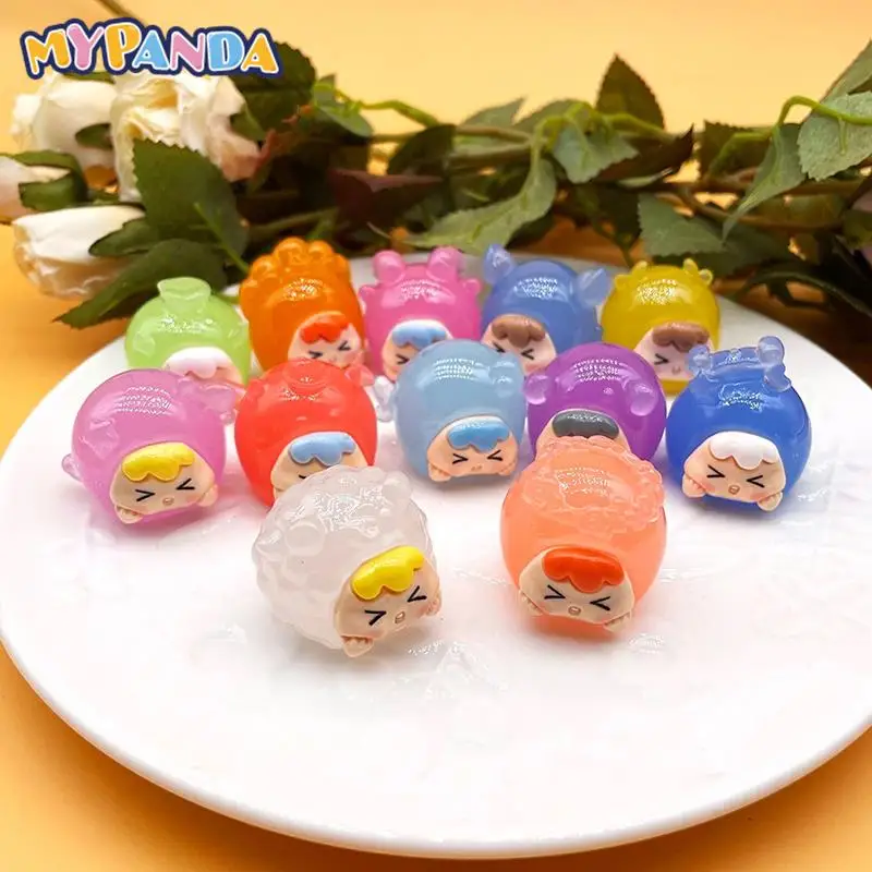 

2Pcs Cartoon Luminous Constellation Ornament Aries Virgo Scorpio Leo Doll Micro Landscape Decoration Dollhouse Miniature Toy