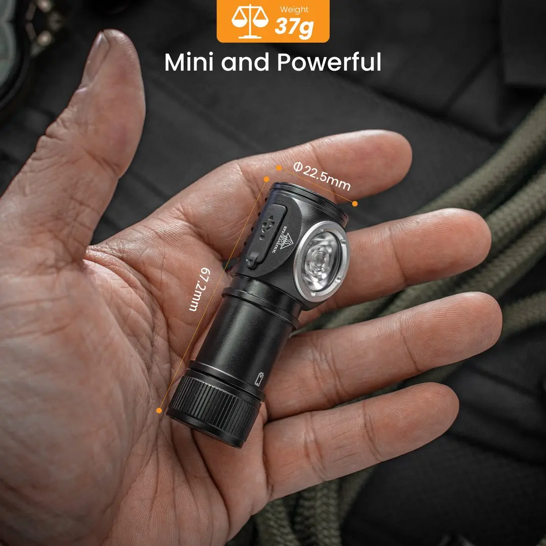 

Sofirn HS10 LH351D 90CRI LED Headlamp 1100lm TypeC Rechargeable 16340 Mini Flashlight With Magnet Tail Cap Portable Head Torch