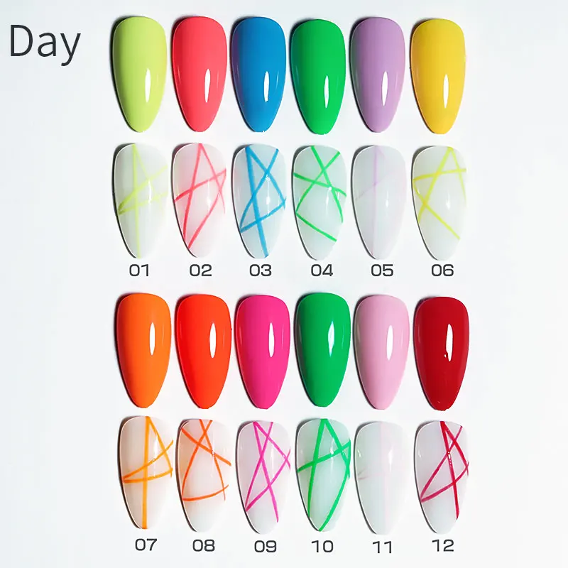 Набор гель-лаков для ногтей 12 цветов