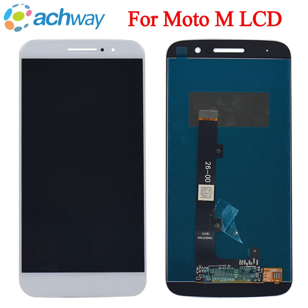Купи ЖК-дисплей для Motorola Moto M XT1663, сенсорный экран, дигитайзер в сборе, запасные части, экран для Moto XT1662 LCD за 1,529 рублей в магазине AliExpress