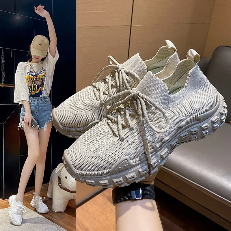 

Height Increasing Women Chunky Dad Sneakers Non-slip Leisure Fashion Shoes Women's Summer Breathable Casual Sports Shoes