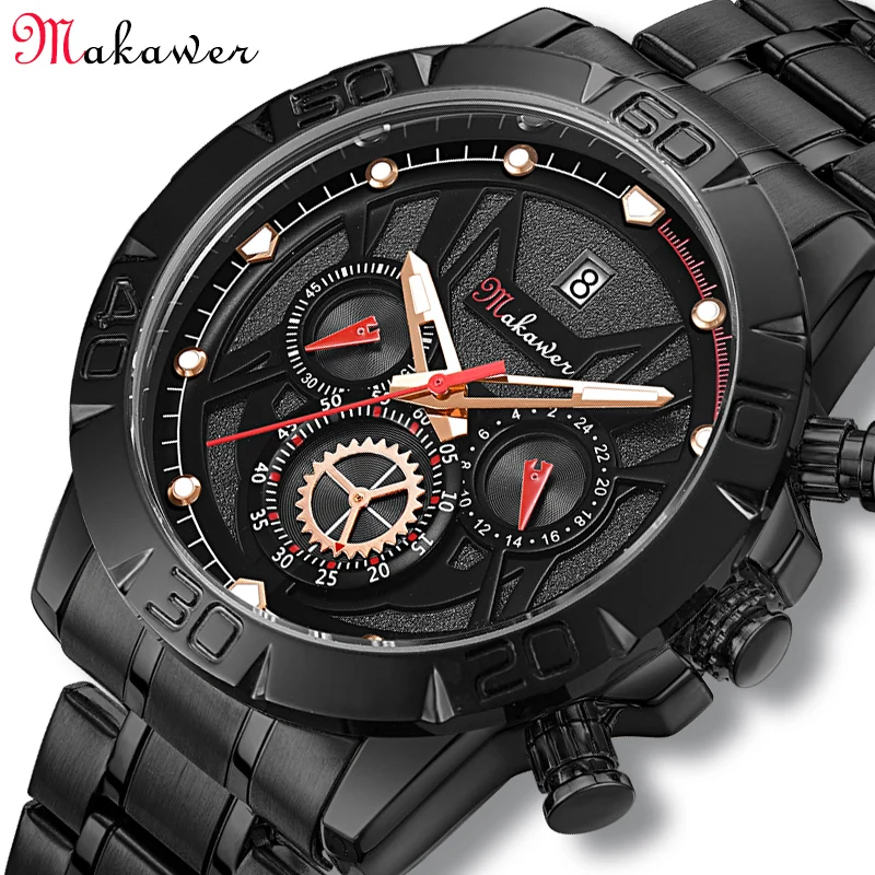 

2022 MK1903 Hot New Watch For Men Fashion Three-eye Six-pin Multi-function Quartz Wristwatches Relogio Masculino