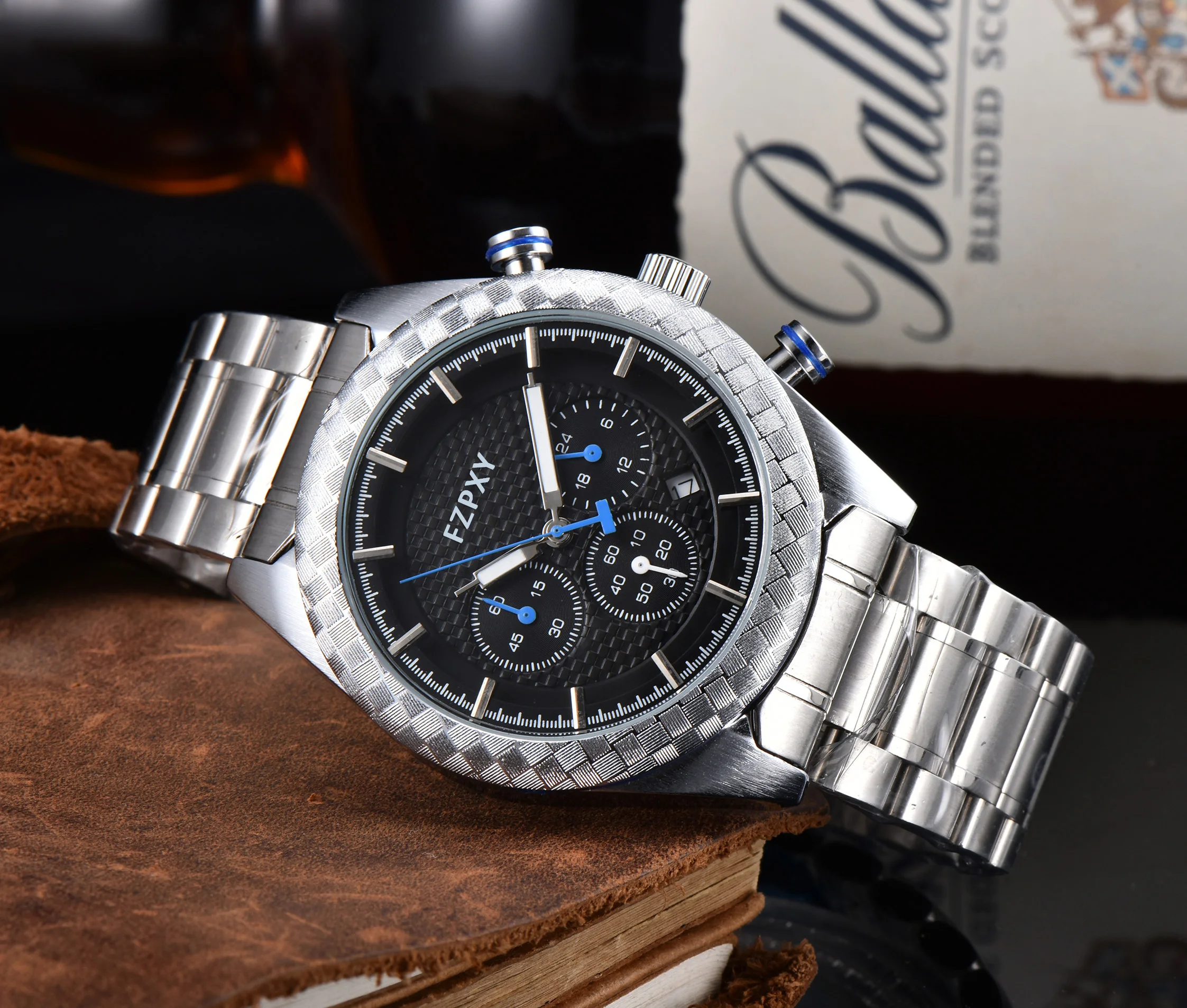 

TST06 New Original Brand Watches For Mens Business Stainless Steel Automatic Date Wterproof Watch Top Quality Sports Quartz AAA