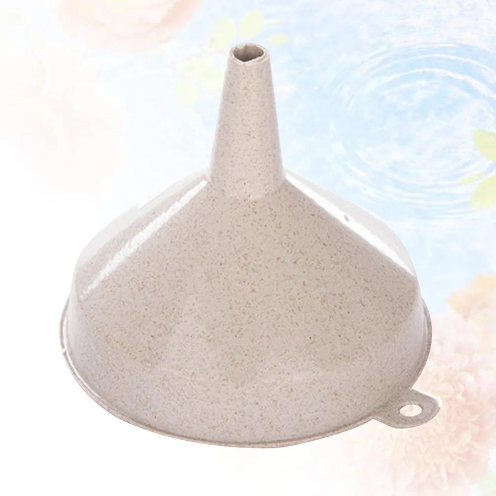 Funnel Kitchen Funnel Wide Mouth Funnel for Water Bottle Transfer ( Beige )