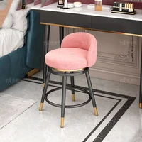 bar relaxing dining chairs waiting restaurant salon pink hairdresser chair soft fashionable silla plegable nordic furniture