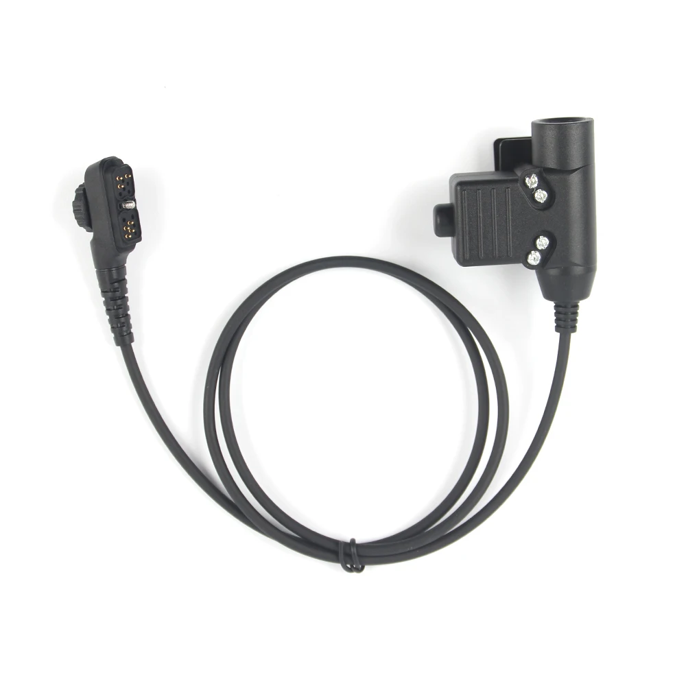 

U94 PTT Headset Cable Plug Adapter Compatible with Hytera PD780 PD788 PD785 Headsetu94