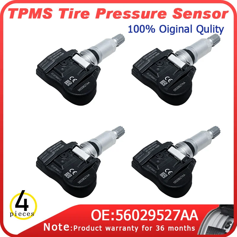 4 шт. система контроля давления в шинах TPMS датчики для Chrysler Sebring Для Dodge Avenger Калибр 56029527AA 433 МГц для Cherokee
