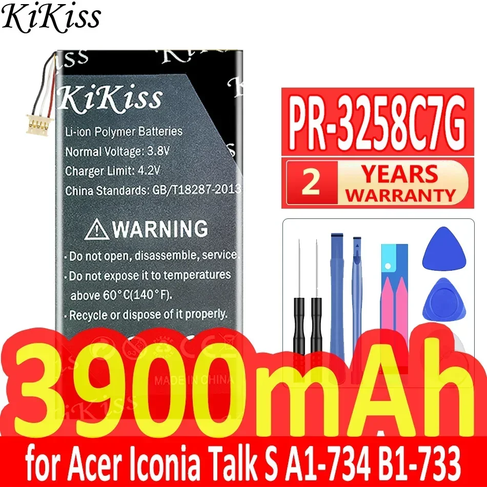 Аккумулятор KiKiss 3900 мАч PR-3258C7G PR3258C7G для Acer Iconia Talk S A1-734 B1-733 Tablet 3-проводной