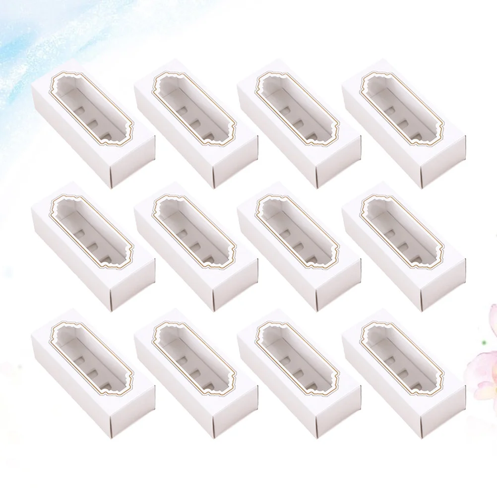 

Box Boxes Kraft Packaging Cupcake Container Paper Gift Cookie Pinstripe Candy Cardboard Mini Biscuits Holder Dessert Containers