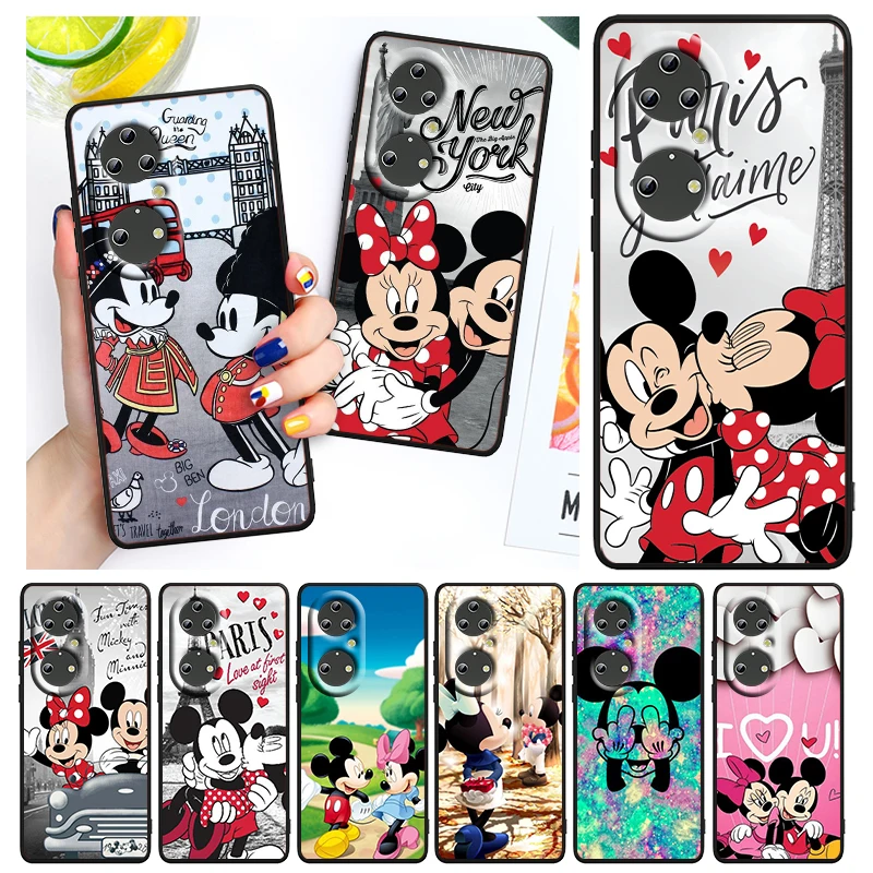 

Mickey Minne Have Fun For Huawei P50 P40 P30 P20 Lite 5G Pro Nova 5T Y9S Y9 Prime Y6 2019 Black Soft Cover Phone Case