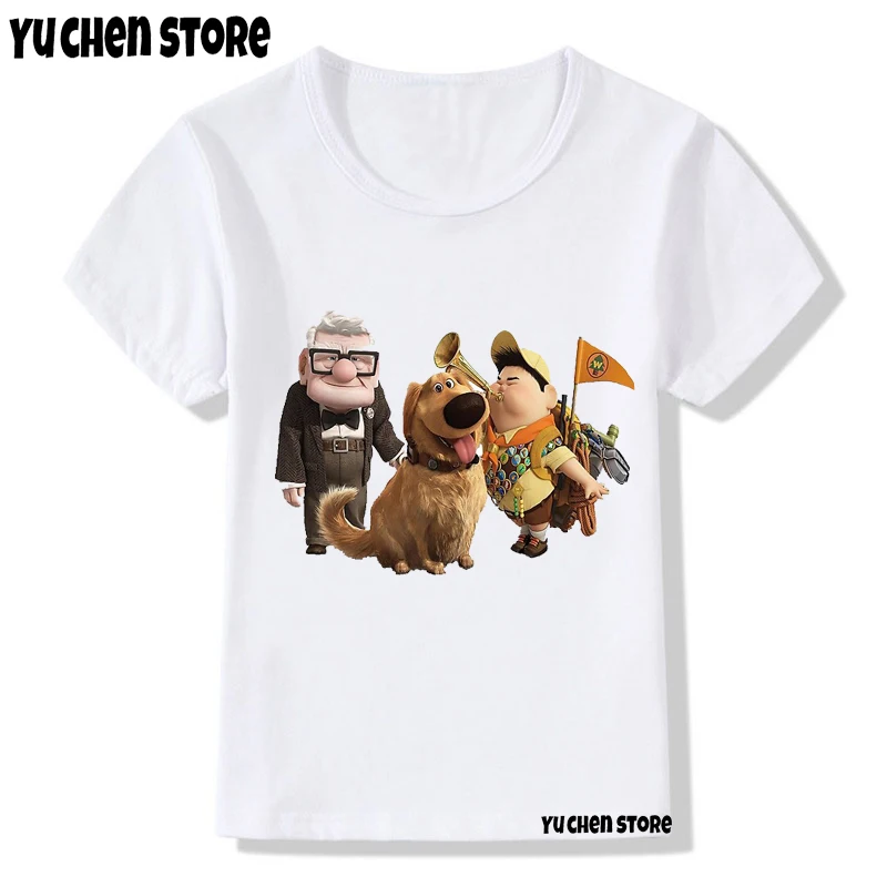 

New Children's Cartoon Dug Days T-shirt Children's Top Boys Girls Summer T-shirt Animation Dug Days Summer Children's Wear Y2K