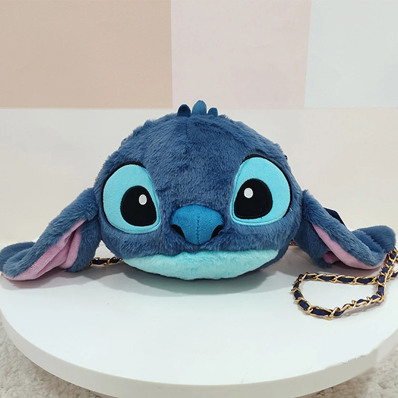 

18CM/30CM Disney Stitch Cute Chain Bag Plush Toys Anime Stuffed Kawaii Plush Backpacks Gifts for Girls Kids Birthday Present