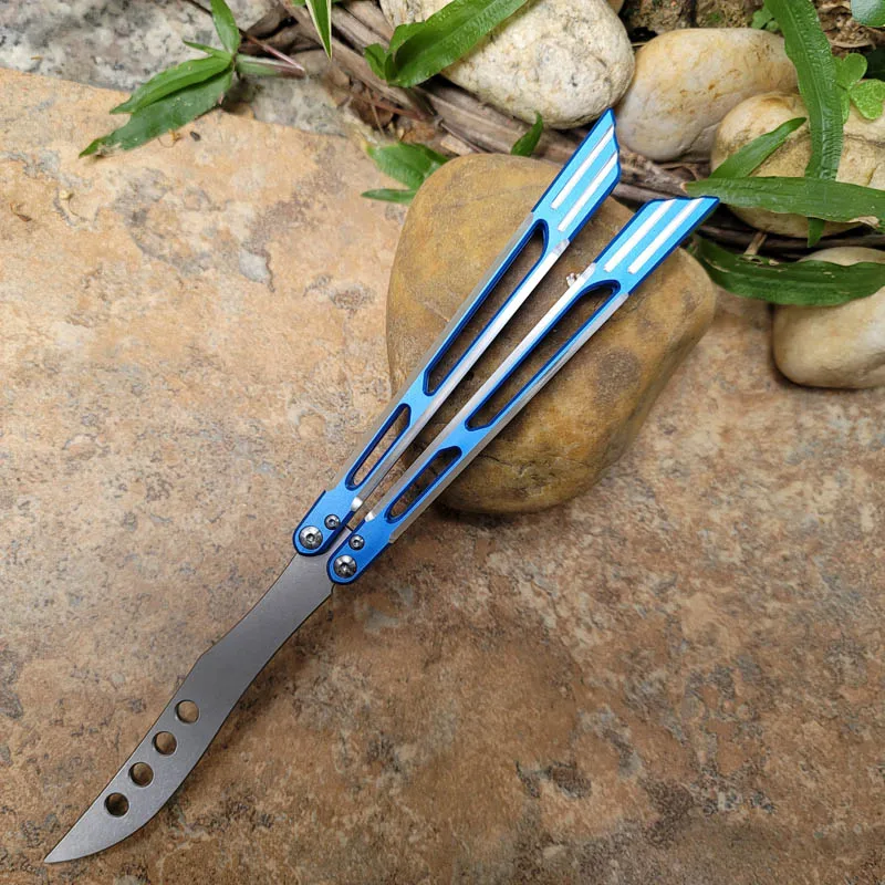 

TheOne Vulture Eagle High-End One-Piece Aluminum Handle Practice Three Colors Optionals D2 Not Sharp Hunt Camp EDC Tool For Men