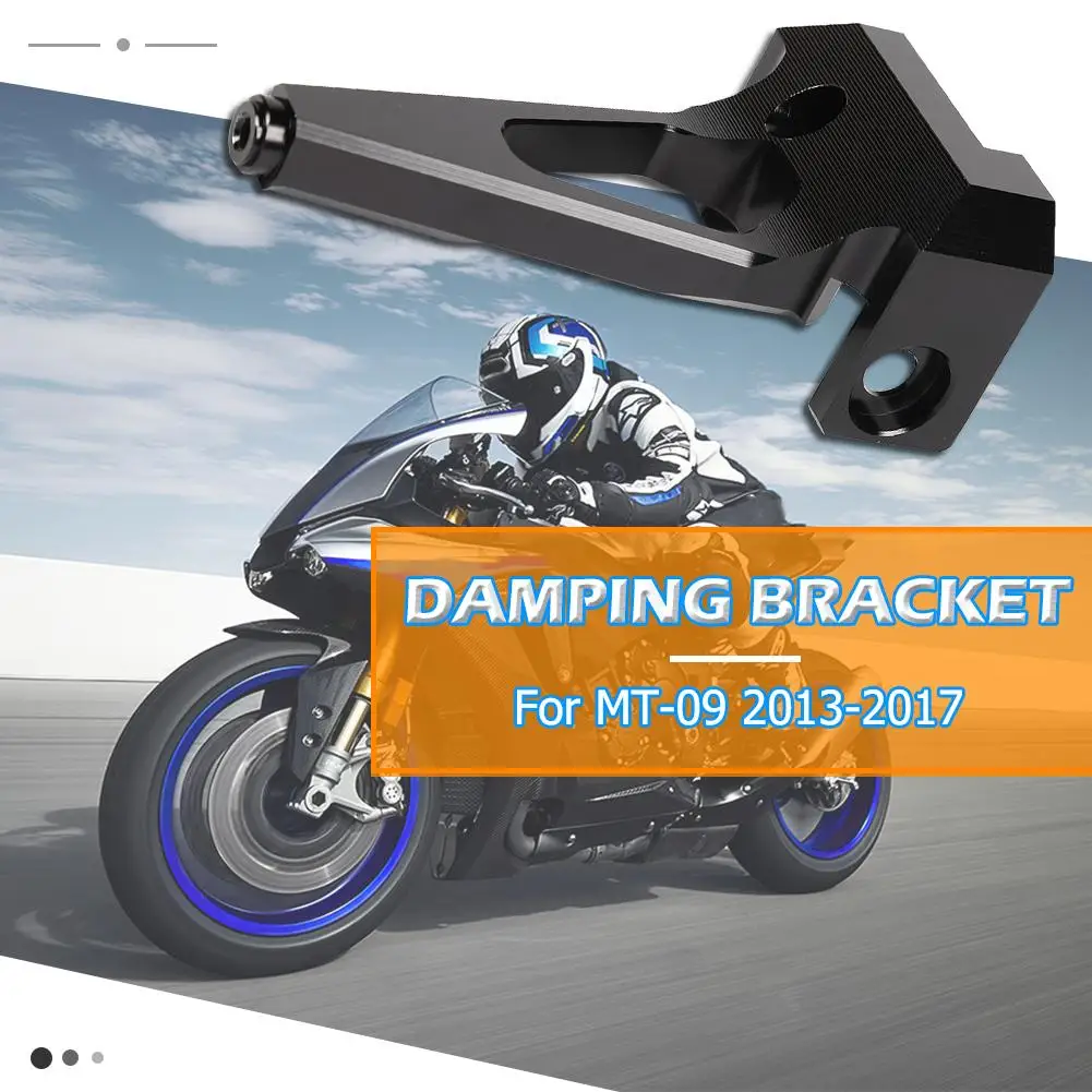 

Motorcycle CNC Aluminum Alloy Steering Stabilizer Damper Bracket Holder Kit Directional Stability Increase Security