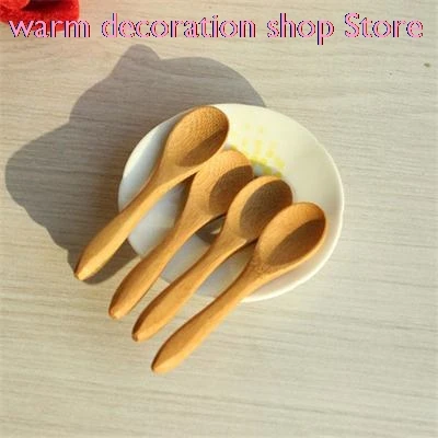 

5 шт., детские деревянные Мини-ложки для кофе, меда, чая