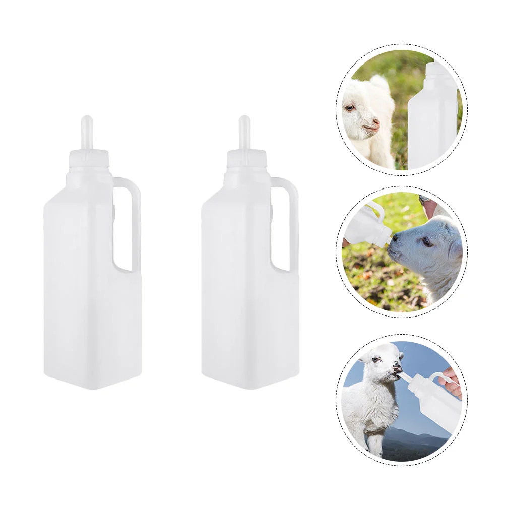

Bottle Feeding Nursing Animal Sheep Lamb Calf Cows Goat Topper Feeder Calves Teat Kids Bottles Raising Goats Screw Push Supplies