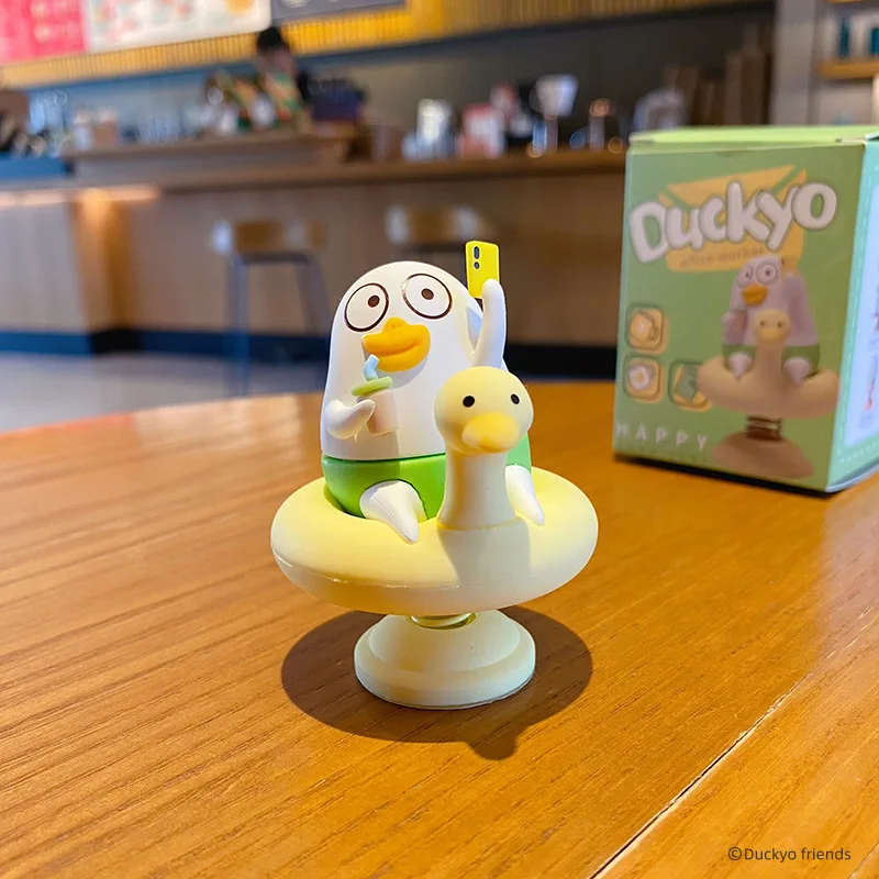 Фото ОРИГИНАЛЬНАЯ игрушка Duckyo Friends Shake, фигурка, настольные автомобильные украшения, мультяшные аниме, подарки на день рождения для мальчиков и девочек №2