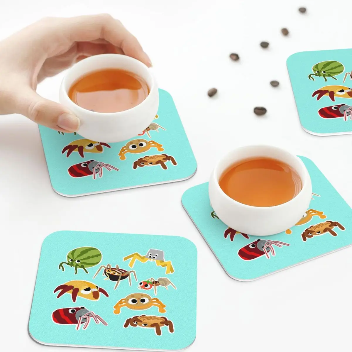 Bugsnax Bug Pack Fan Art Подставки Кухонные салфетки Нескользящие изоляционные кофейные
